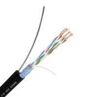 Кабель Netlink F/UTP Cat 5e PЕ 4х2х0,52 трос  (305м)