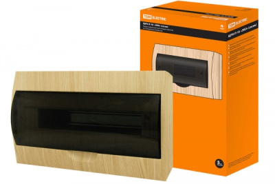 Бокс ЩРН-П-18 модулей навесной пластик IP40 Эко (сосна) TDM