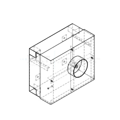 Шкаф антивандальный ШТА-3 со стойками 19 окраска RAL