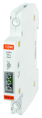 Лампа сигнальная компактная ЛСК-47 синяя (LED) AC/DC TDM