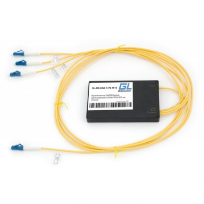 Мультиплекcор OADM GIGALINK GL-MX-CAD-1530-1550, однокан. CWDM, 1м 2.0 мм, пластик