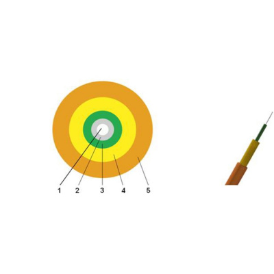 FK-SX-3мм, SIMPLEX, PVC G.657A1, 1 волокно