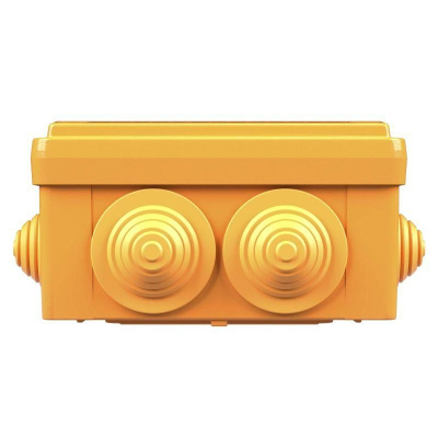 Коробка ответвительная FS 100х100х50мм 5р 450В 10А 6кв.мм с каб. вводами и клеммн. IP55 пластик. DKC FSB11506