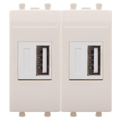 Устройство зарядное USB 2.1А 2мод. Avanti "Ванильная дымка" DKC 4405542