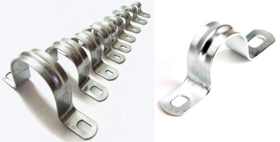 Скоба металлическая 2-х лапковая с внутр. d 31-32 мм (50шт) TDM