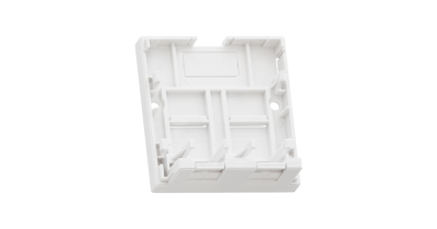 Корпус настенной розетки NMC-MB2P-ST-WT, 2 порта