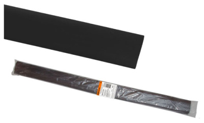 Термоусаживаемая трубка ТУТнг 16/8 черная по 1м (50 м/упак) TDM