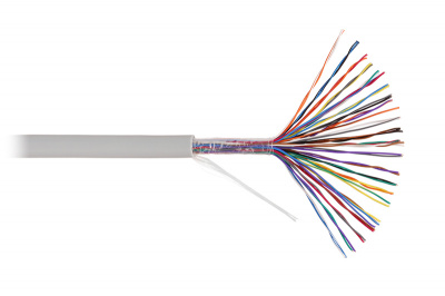 Кабель U/UTP 50 пар, Кат.3, медь, 26AWG, внутренний, серый, 500м NIKOLAN NKL 6125A-GY