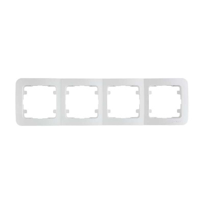 Рамка 4-м Lillium горизонт. бел. Makel 71039