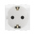 Розетка 1-м СП 2мод. Brava 16А IP20 с заземл. защ. шторки бел. DKC 76482B Розетка 1-м СП 2мод. Brava 16А IP20 с заземл. защ. шторки бел. DKC 76482B