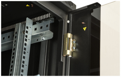 Шкаф телекоммуникационный напольный 19", 33U(600x800), ШТ-НП-М-33U-600-800-С-Ч, передняя дверь стекло, черный ССД