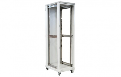Шкаф телекоммуникационный напольный 19",27U(600x600), ШТ-НП-27U-600-600-М, передняя дверь металл ССД