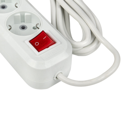 Удлинитель "Эксперт" 3 гнезда 2 метра 16А/3,5кВт с выключателем и заземлением ПВС 3х1 EKF PROxima