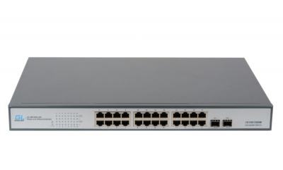 Коммутатор PoE GIGALINK GL-SW-G003-24P, 24 порта, 250Вт