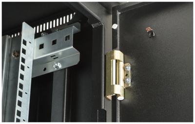 Шкаф телекоммуникационный напольный 19", 27U(600x600), ШТ-НП-М-27U-600-600-М-Ч, передняя дверь металл, черный ССД