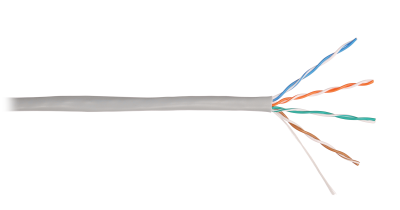 Кабель U/UTP 4 пары,Кат.5e, медь, 24AWG, внутренний, синий, 305м NIKOLAN NKL NKL 4100A-BL