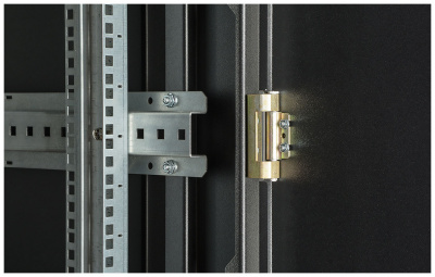 Шкаф телекоммуникационный напольный 19", 27U(600x600), ШТ-НП-М-27U-600-600-М-Ч, передняя дверь металл, черный ССД