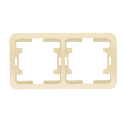 Рамка 2-м Mimoza горизонт. крем Makel 32012