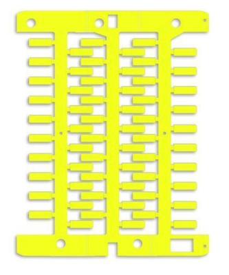 Маркировка для провода жесткая для трубочек 4х12мм желт. (уп.1500шт) DKC NUT12Y