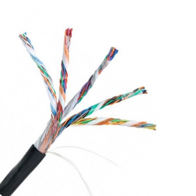 Кабель NETLAN U/UTP 25 пар, Кат.5, медь, внешний, черный 305м EC-UU025-5-PE-BK-3